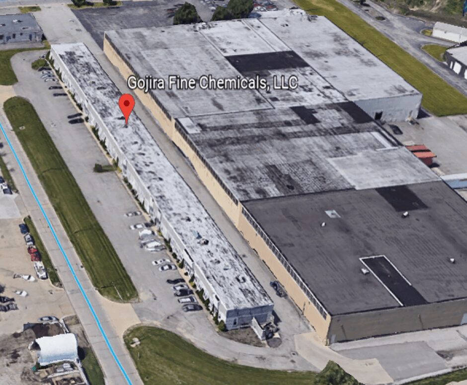 Welcome to Gojira Fine Chemicals LLC headquarters in Bedford Heights, Ohio